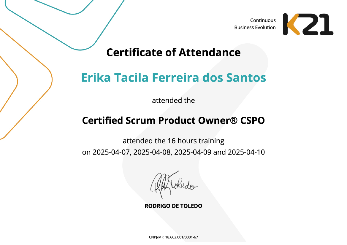 Certificado K21